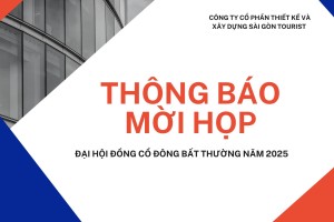 THÔNG BÁO MỜI HỌP ĐẠI HỘI ĐỒNG CỔ ĐÔNG BẤT THƯỜNG NĂM 2025