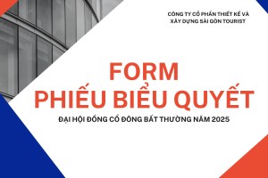 FORM PHIẾU BIỂU QUYẾT (ĐẠI HỘI ĐỒNG CỔ ĐÔNG BẤT THƯỜNG NĂM 2025)